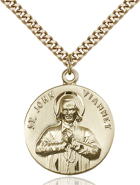 14kt Gold Filled Saint John Vianney Pendant