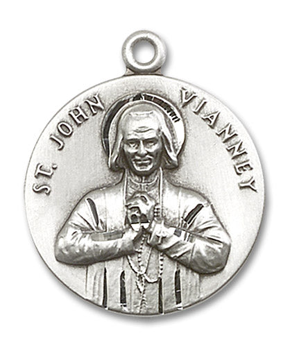 Sterling Silver Saint John Vianney Pendant