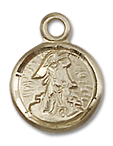 14kt Gold Guardian Angel Medal