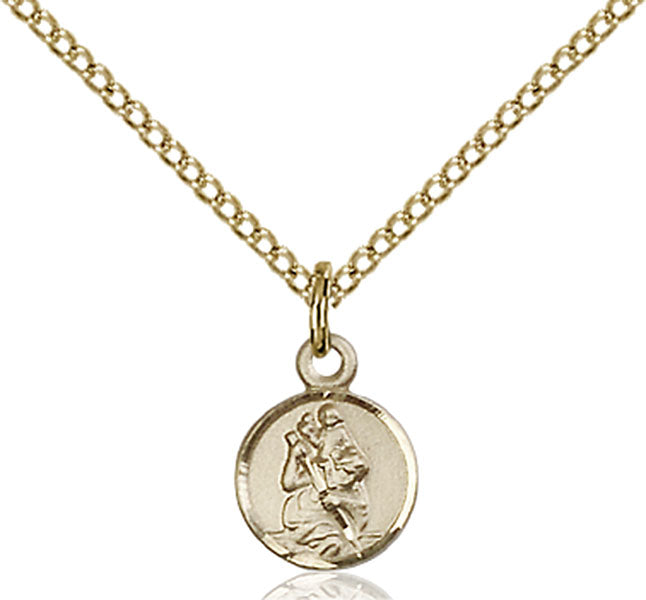 14kt Gold Filled Saint Christopher Pendant