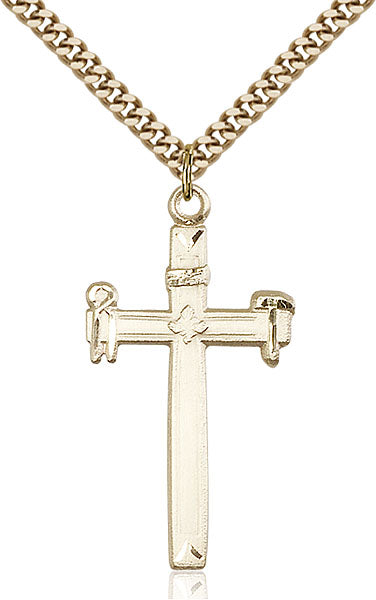 14kt Gold Filled Carpenter Cross Pendant