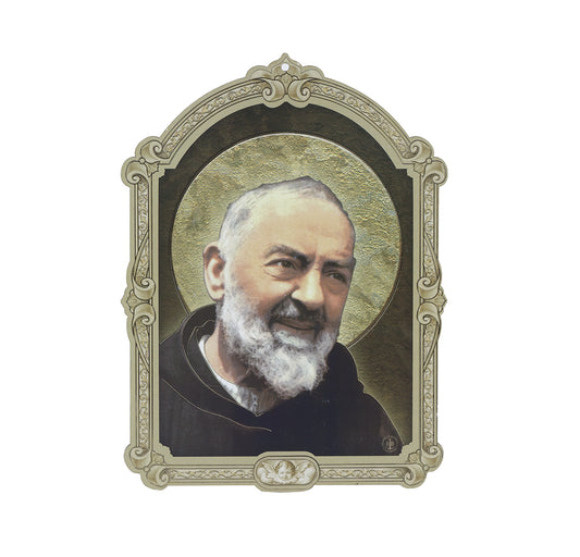 St. Pio Wood Plaque