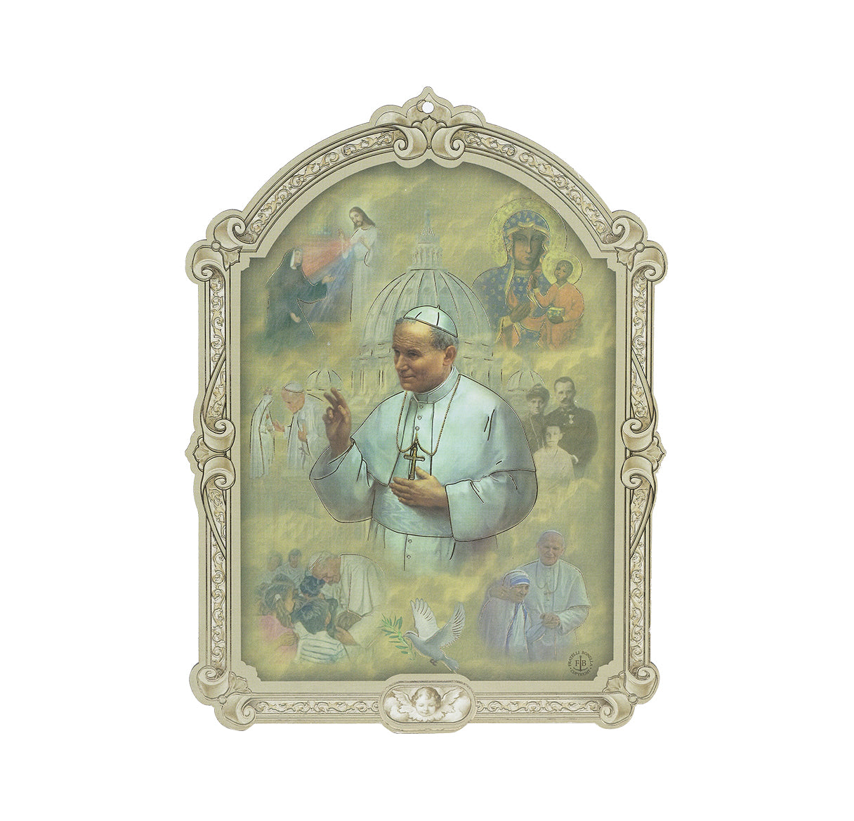 St. John Paul II Wood Plaque