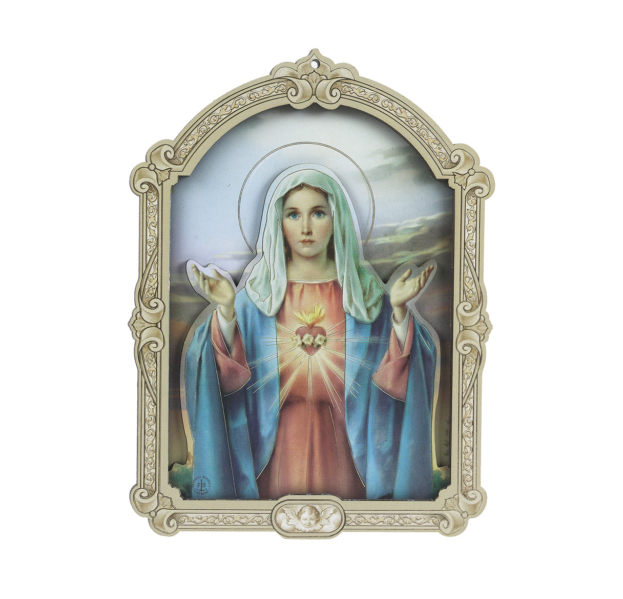 Immaculate Heart of Mary Wood Plaque