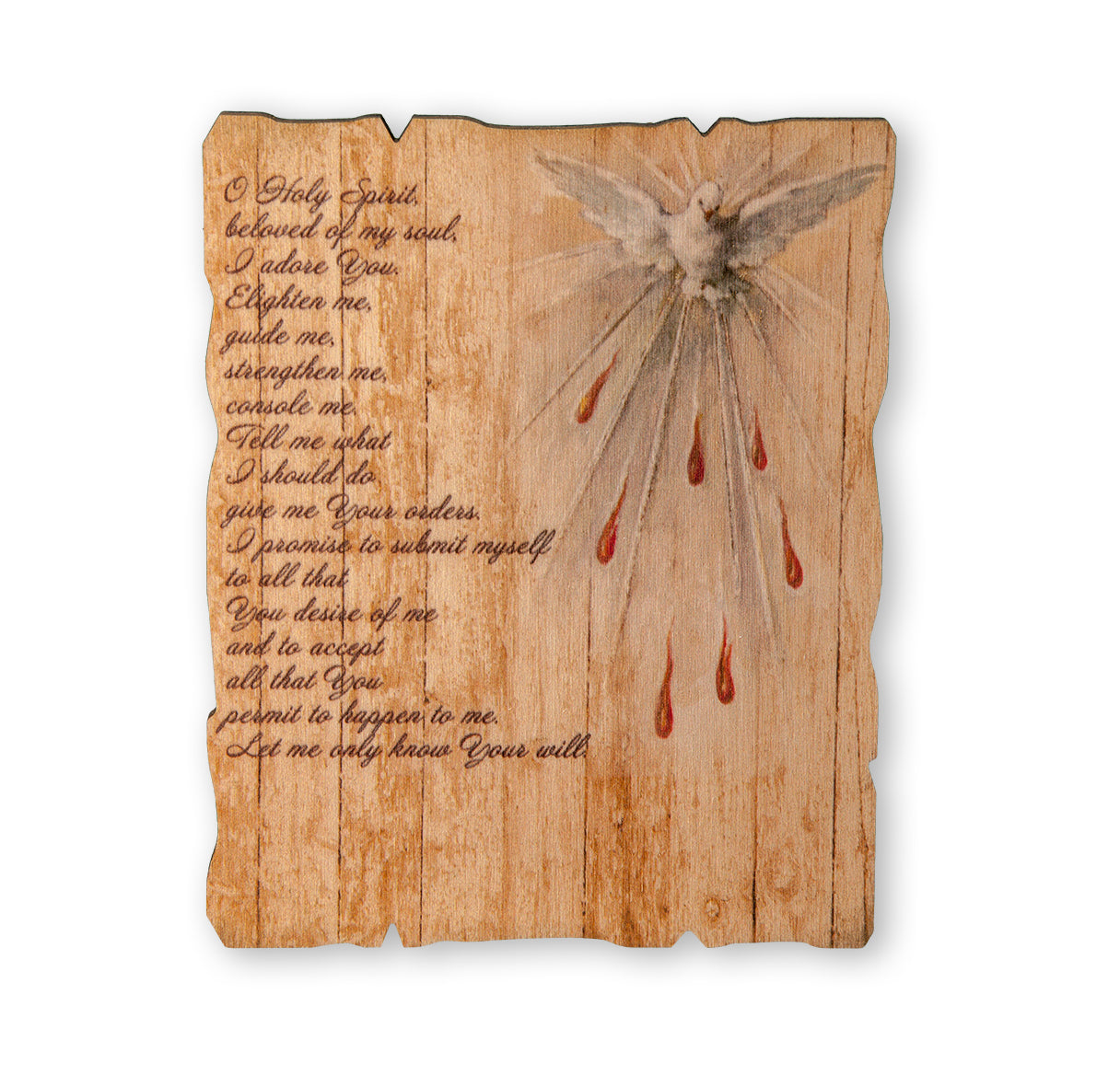 Holy Spirit Wood Wall Plaque