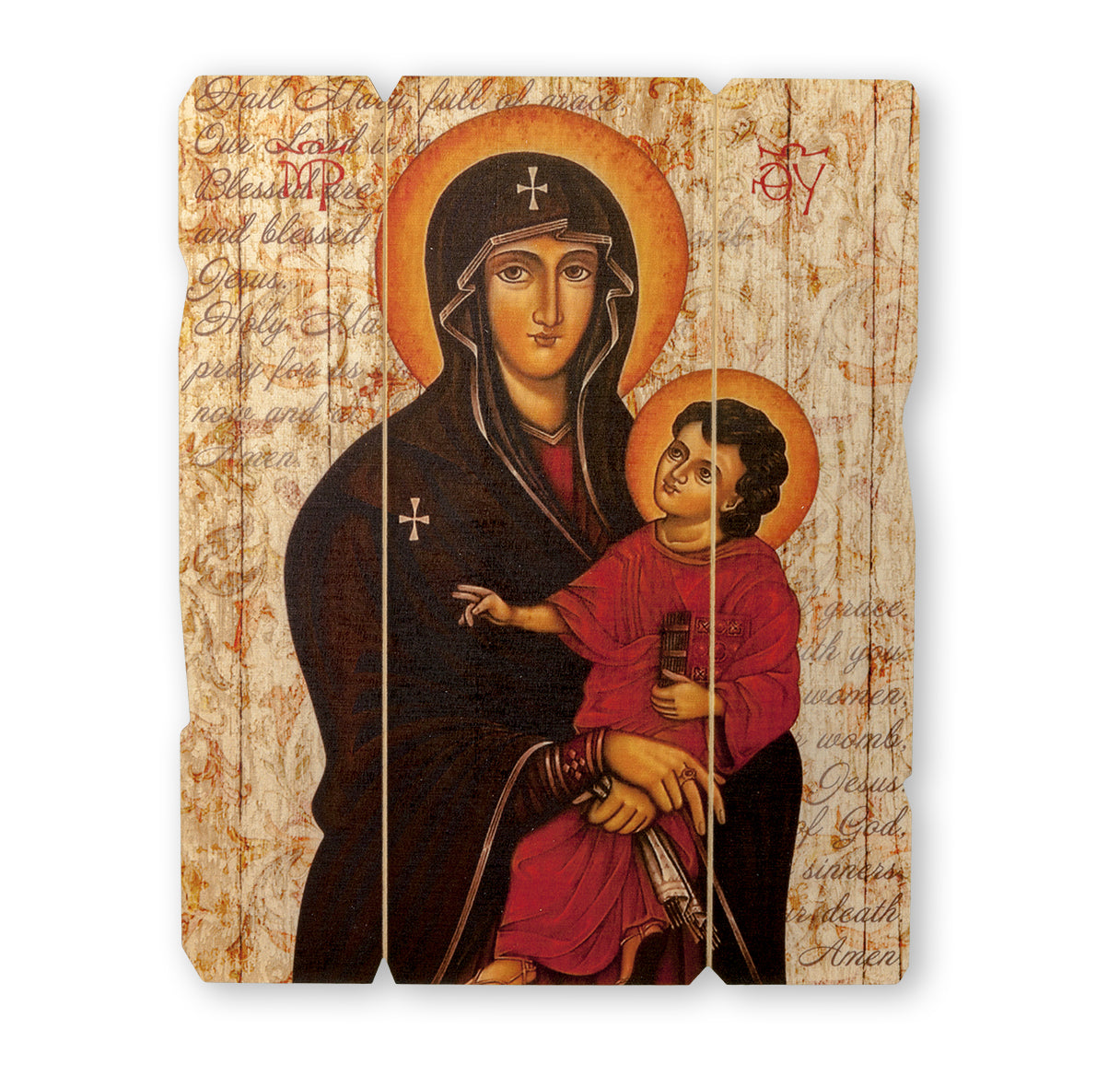 Our Lady of Romanus Wood Wall Plaque