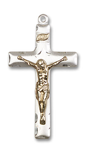 Two-Tone GF/SS Crucifix Pendant