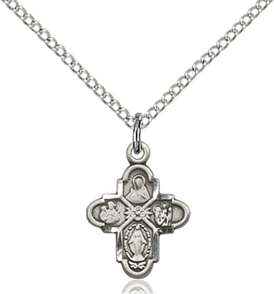 Sterling Silver 4-Way Pendant