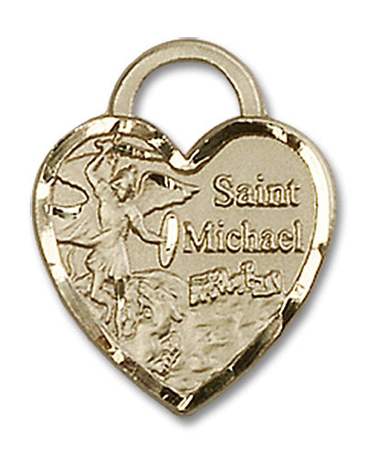 14kt Gold Saint Michael the Archangel Medal