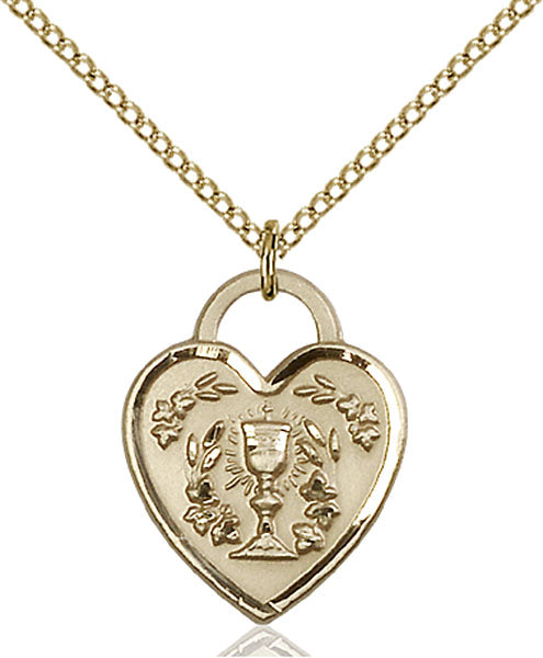 14kt Gold Filled Communion Heart Pendant