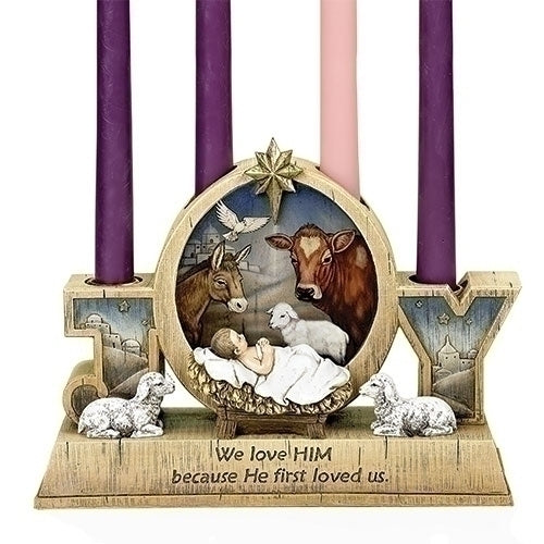 Christ Child Advent Candle Holder 9"