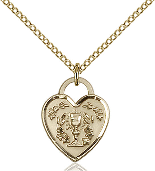 14kt Gold Filled Communion Heart Pendant