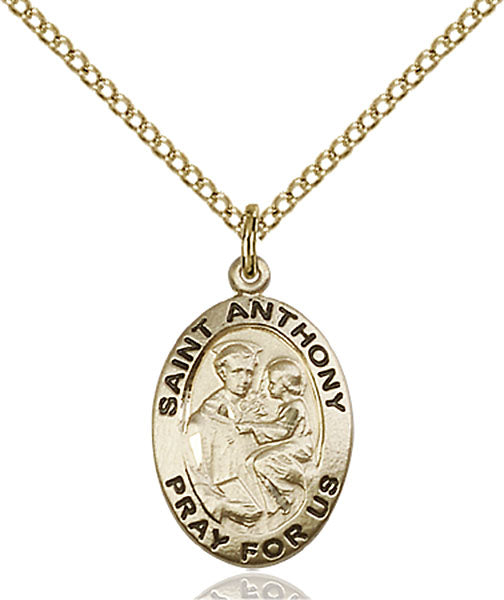 14kt Gold Filled Saint Anthony of Padua Pendant