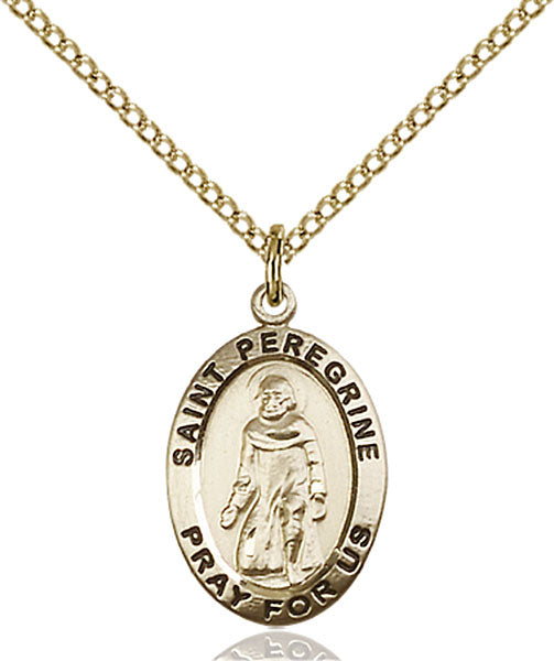 14kt Gold Filled Saint Peregrine Pendant