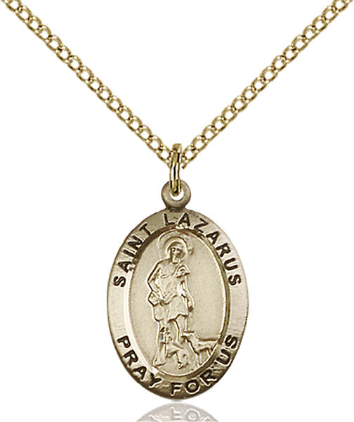 14kt Gold Filled Saint Lazarus Pendant