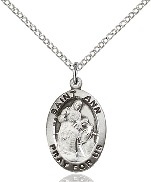 Sterling Silver Saint Ann Pendant