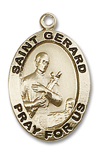 14kt Gold Saint Gerard Majella Medal