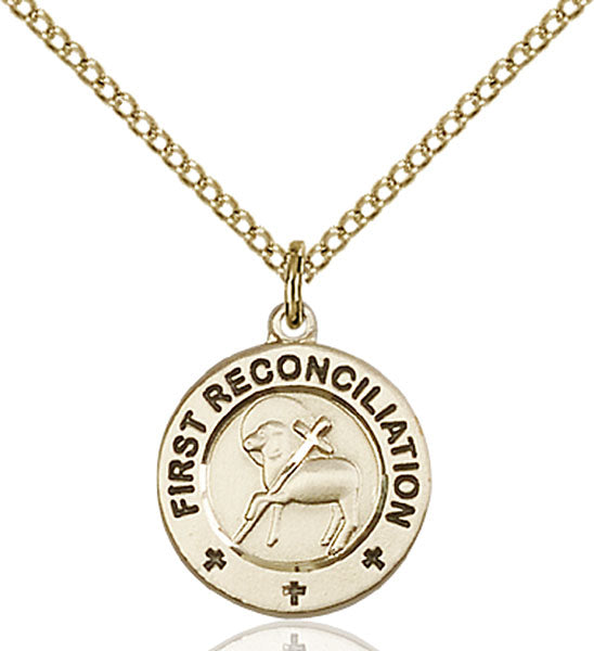 14kt Gold Filled FirSaint Reconciliation / Penance Pendant