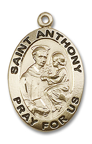 14kt Gold Saint Anthony of Padua Medal