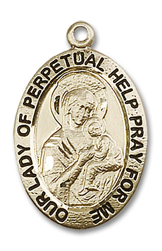 14kt Gold Our Lady of Perpetual Help Medal