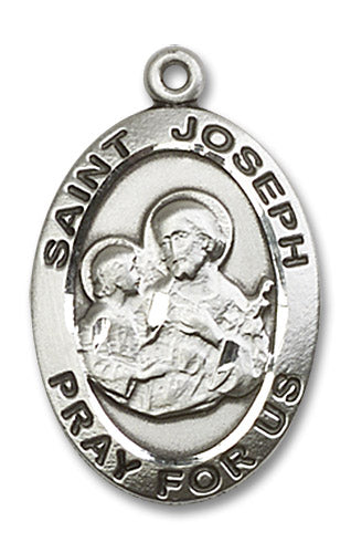 Sterling Silver Saint Joseph Pendant