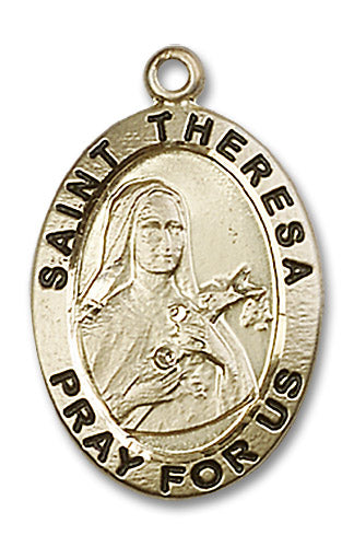 14kt Gold Saint Theresa Medal