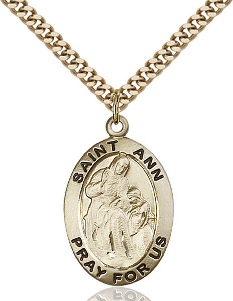 14kt Gold Filled Saint Ann Pendant