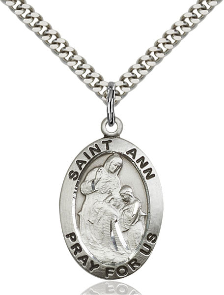 Sterling Silver Saint Ann Pendant
