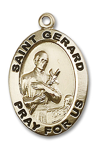 14kt Gold Saint Gerard Medal