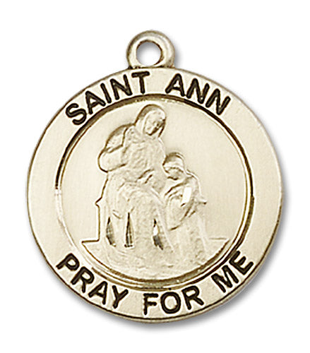 14kt Gold Saint Ann Medal