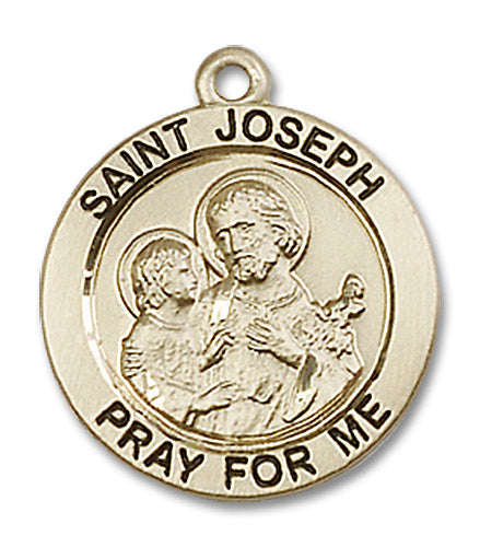 14kt Gold Saint Joseph Medal