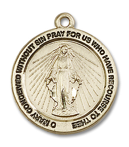 14kt Gold Miraculous Medal