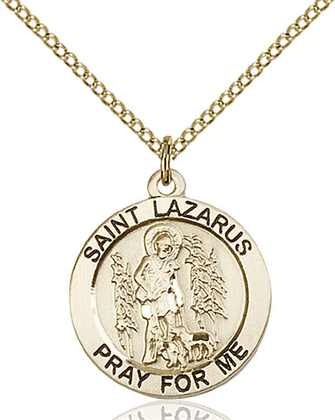 14kt Gold Filled Saint Lazarus Pendant