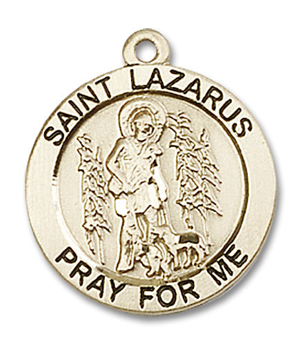 14kt Gold Saint Lazarus Medal