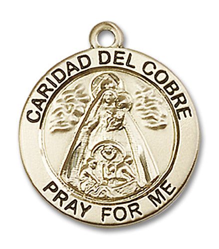 14kt Gold Caridad Del Cobre Medal