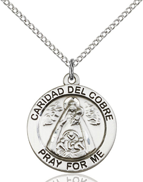 Sterling Silver Caridad Del Cobre Pendant