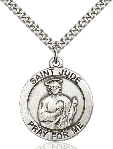 Sterling Silver Saint Jude Pendant