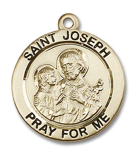 14kt Gold Saint Joseph Medal