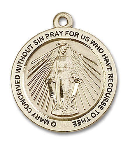 14kt Gold Miraculous Medal