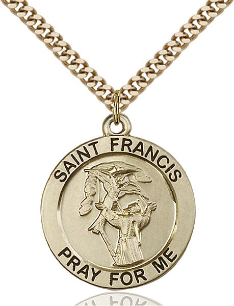 14kt Gold Filled Saint Francis Pendant