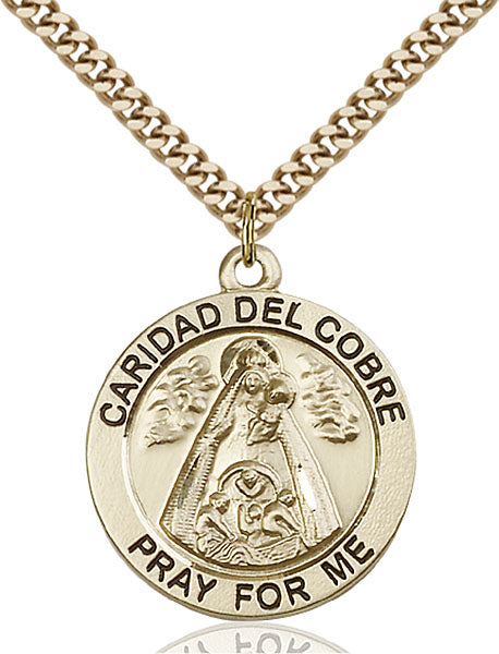 14kt Gold Filled Caridad Del Cobre Pendant