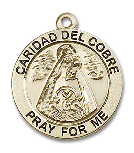14kt Gold Caridad Del Cobre Medal