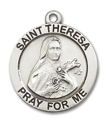 Sterling Silver Saint Theresa Pendant