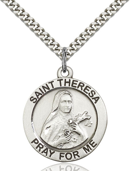 Sterling Silver Saint Theresa Pendant