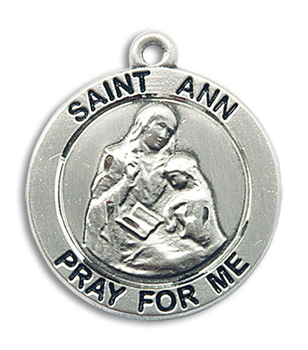 Sterling Silver Saint Ann Pendant