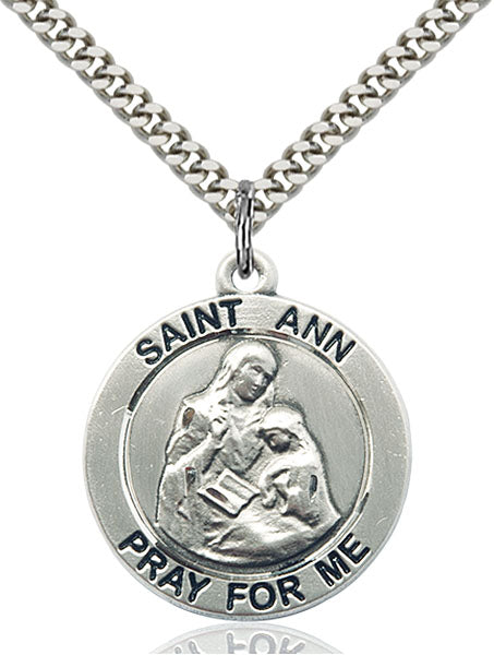 Sterling Silver Saint Ann Pendant