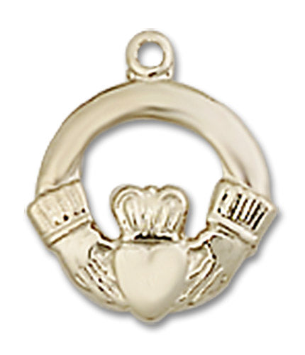 14kt Gold Claddagh Medal