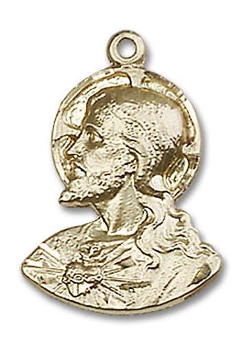 14kt Gold Head of Christian  Medal