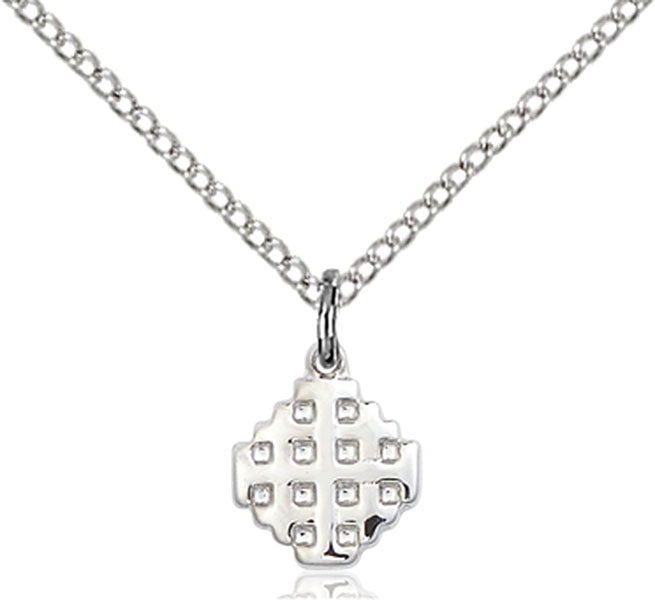 Sterling Silver Jerusalem Cross Pendant