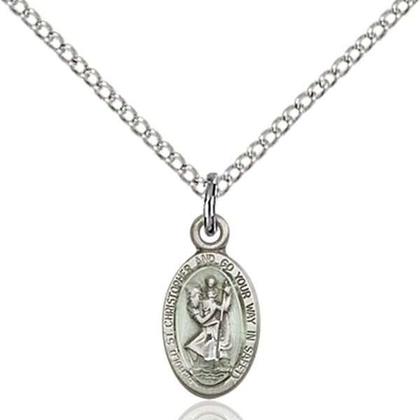 Sterling Silver Saint Christopher Pendant